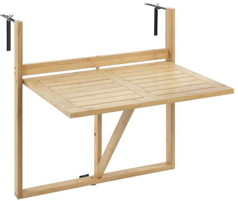 WENKO 69806800 - WAIKIKI asztal 64x65 cm fehér/barna