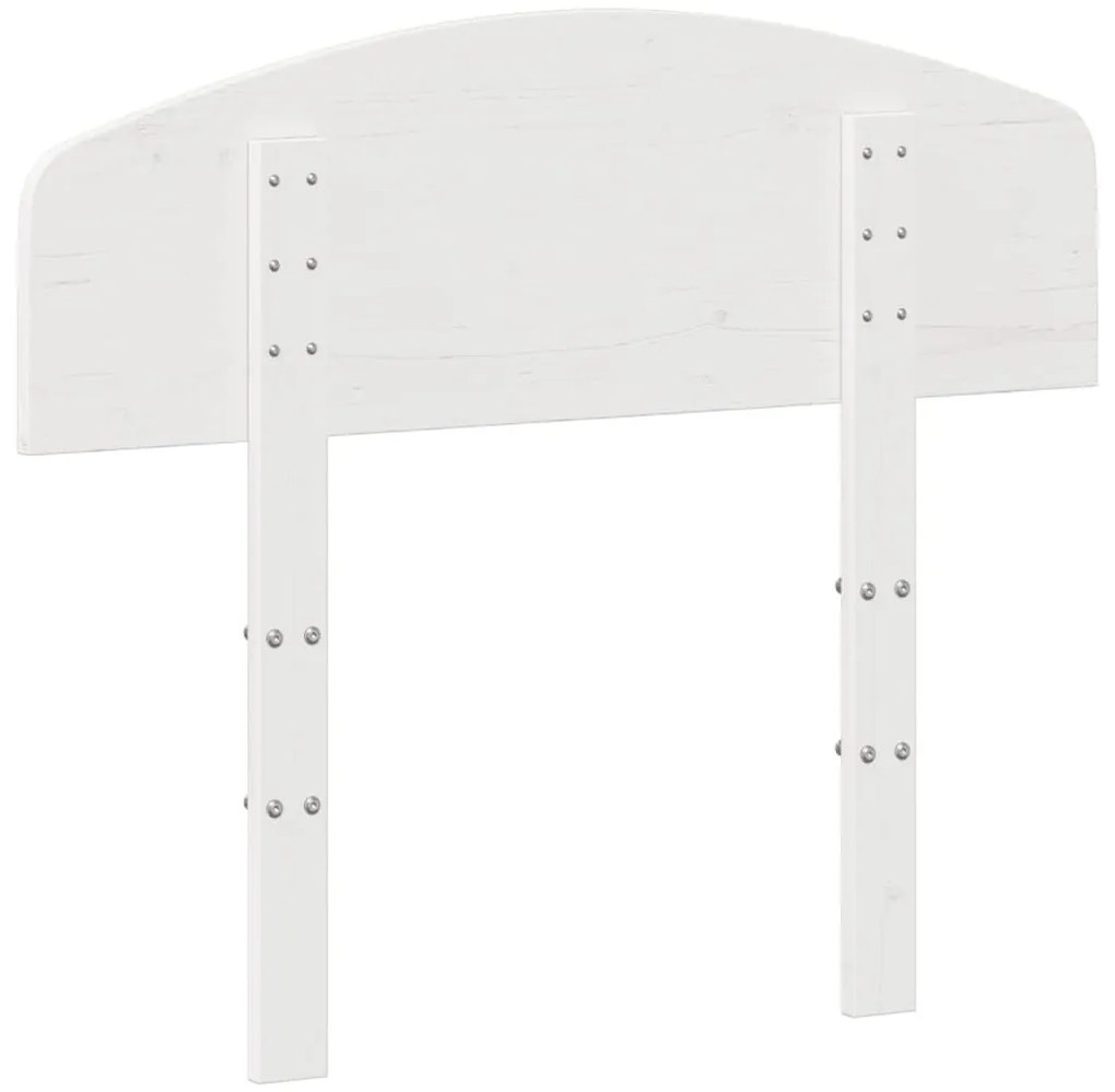 fehér tömör fenyőfa fejtámla 90 cm