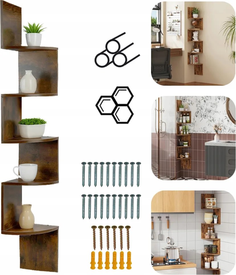 Fali Polc, Falra Akasztható Könyvespolc, Lebegő Polc, Könyvespolc