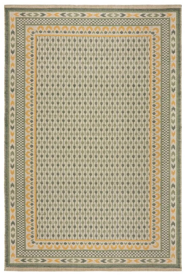 Zöld jutakeverék szőnyeg 200x290 cm Mara Jute Border – Flair Rugs