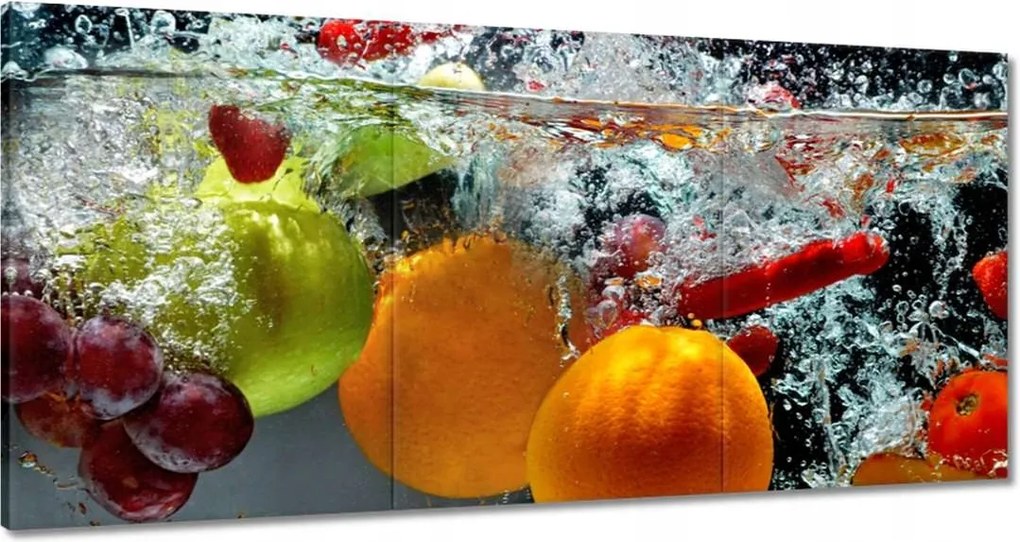 Vászonkép 120x60 Gyümölcsös köpködés