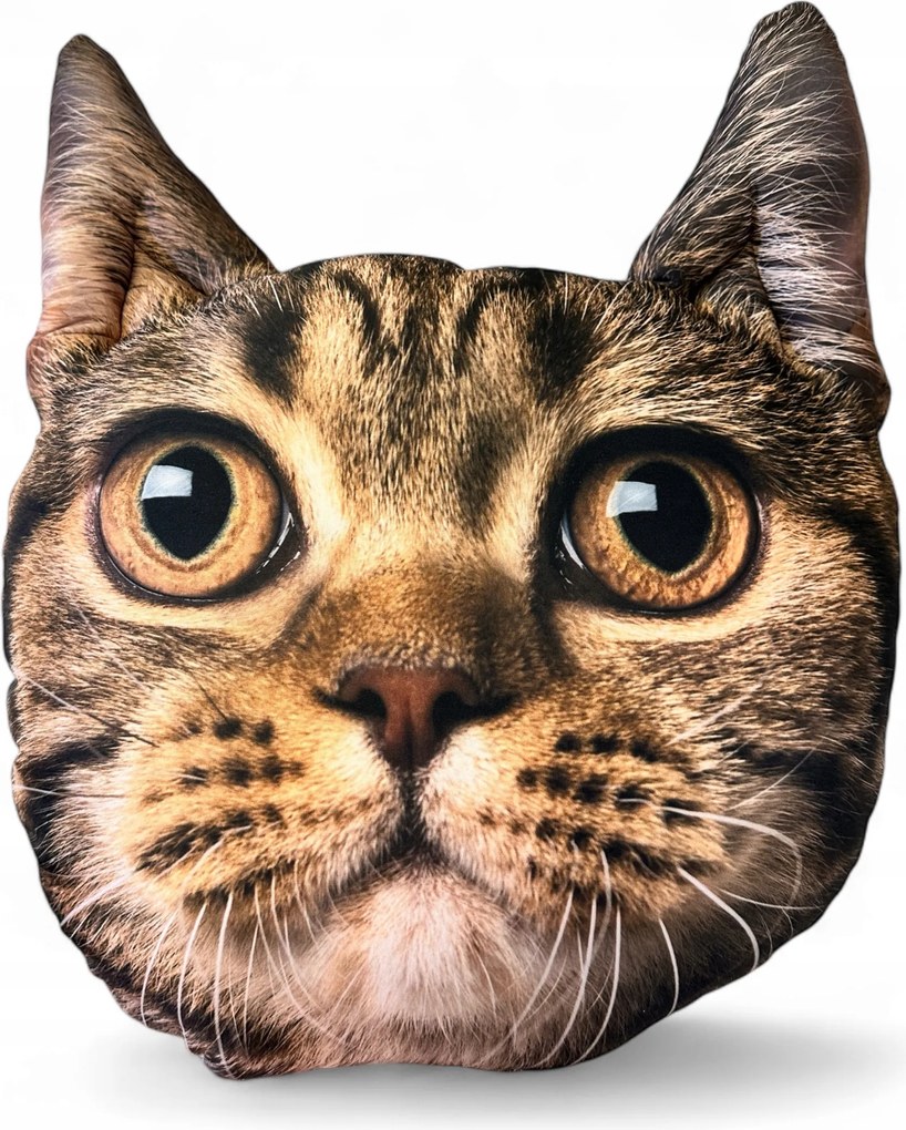 3D Párna Macska Tetőfedő Szem Fej puha nagy Ajándék