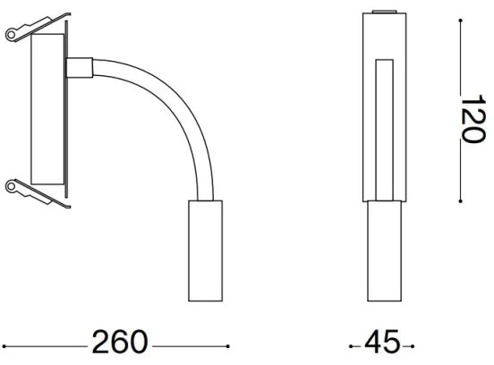 Ideal Lux - LED flexibilis lámpa IO LED/3W/230V CRI 90 fekete