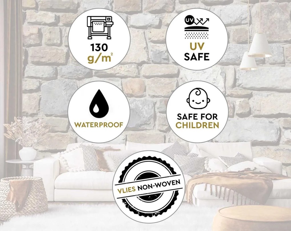 Gario Fotótapéta Kövek a falon Anyag: Vlies, Méret: 150 x 105 cm