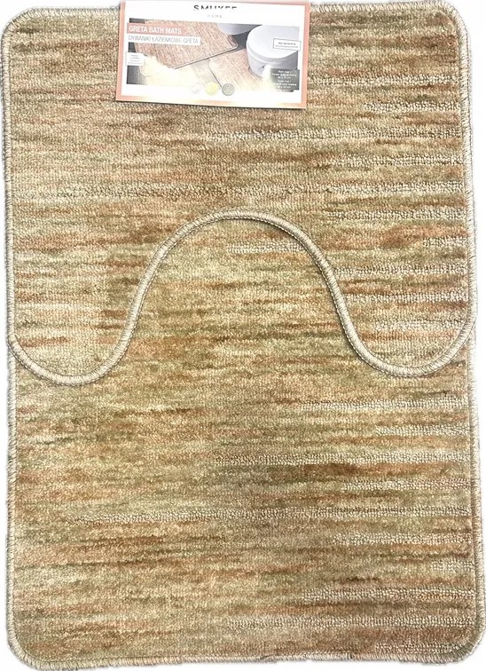Smukee Csúszásgátló Fürdőszobaszőnyeg 2 db 50 x 70 cm 50 x 40 cm