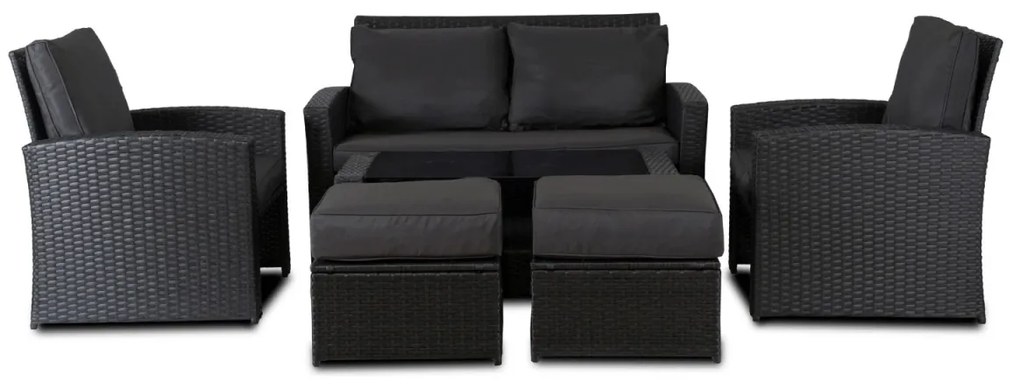 Keerti Ülőgarnitúra Szett Sötétszürke Színben FLORYDA