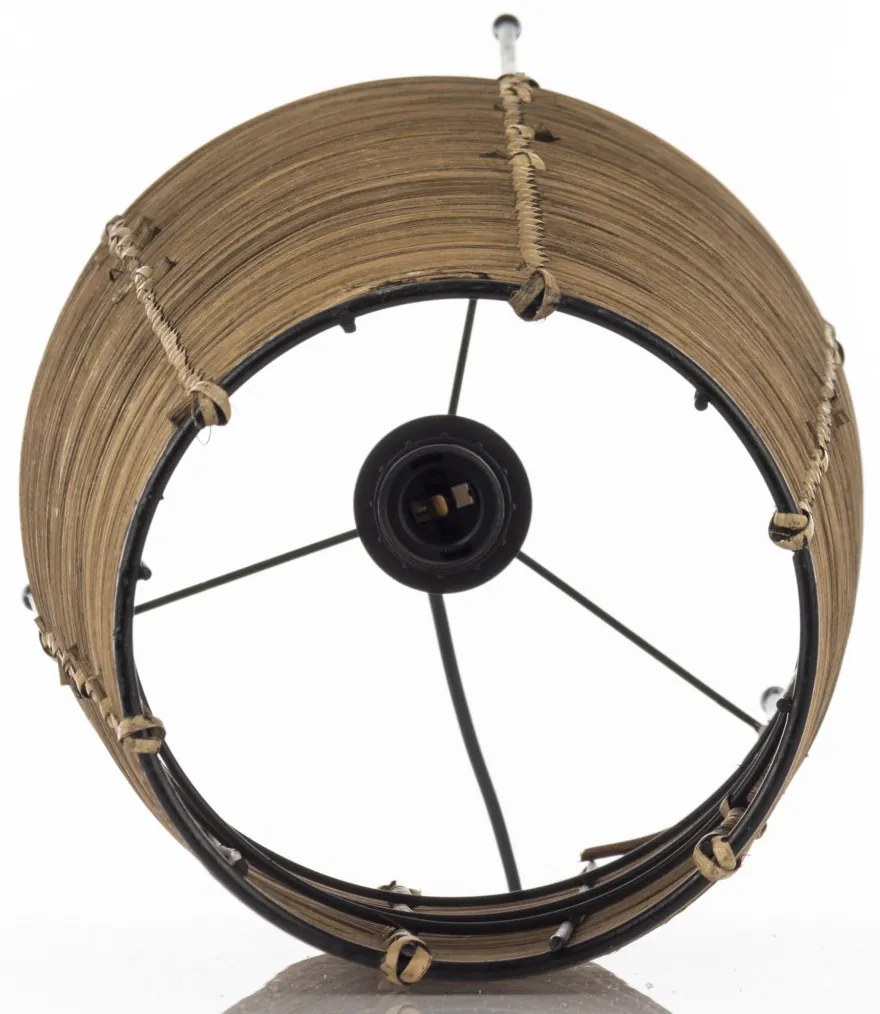 Rattan lámpa rattan barna 65x28x28cm