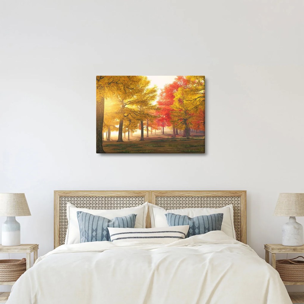 Őszi fák képe (70x50 cm)