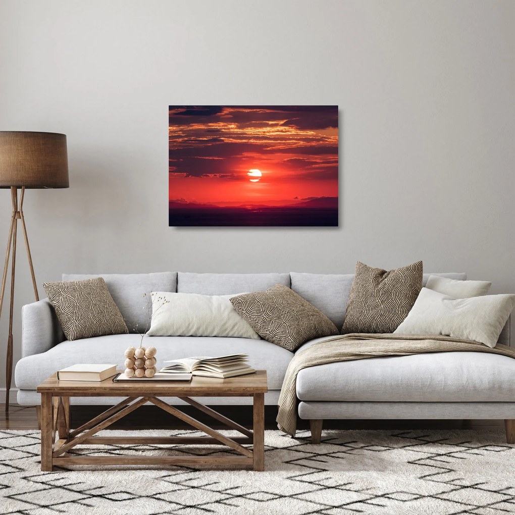 Színes nap képe (üvegen) (70x50 cm)