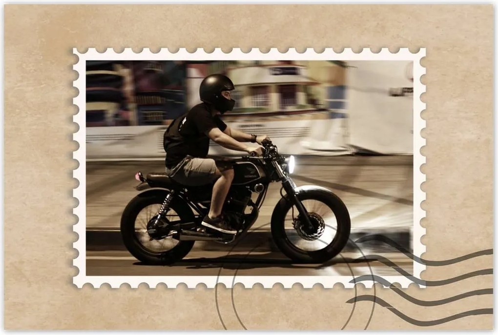 Poszterek 60x40 Klasszikus motorkerékpár Motor