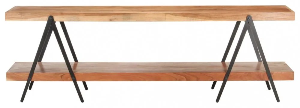tömör akácfa TV-szekrény 160 x 40 x 50 cm