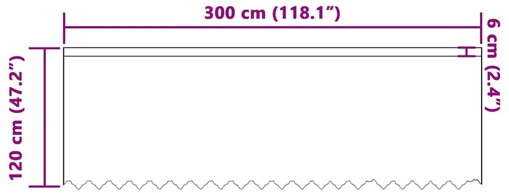Függönyök függönyökkel Fehér 300 x 120 cm Poliészter