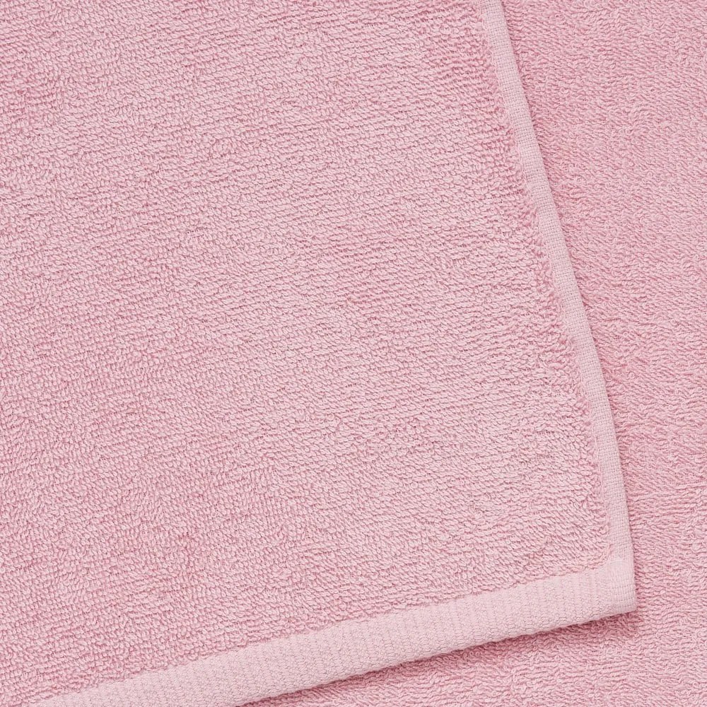 Rózsaszín gyorsan száradó frottír pamut fürdőlepedő szett 2 db-os 90x140 cm Quick Dry – Catherine Lansfield