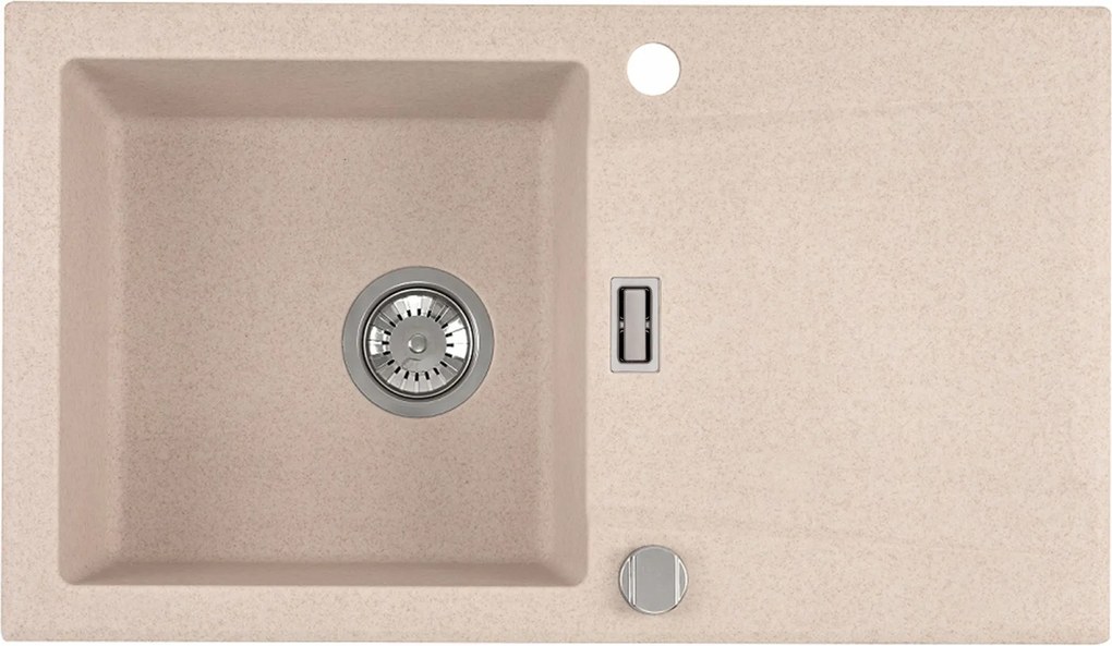 Sigma Gránit Mosogatógép egymedencés konyhai mosogató 76 x 44 cm