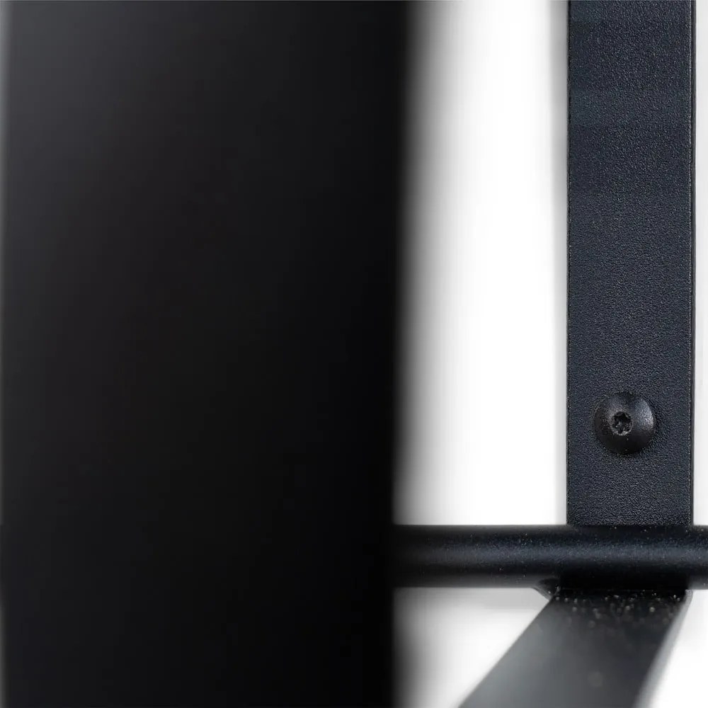 Fekete fém fali fogas polccal 100 cm Rex – Spinder Design