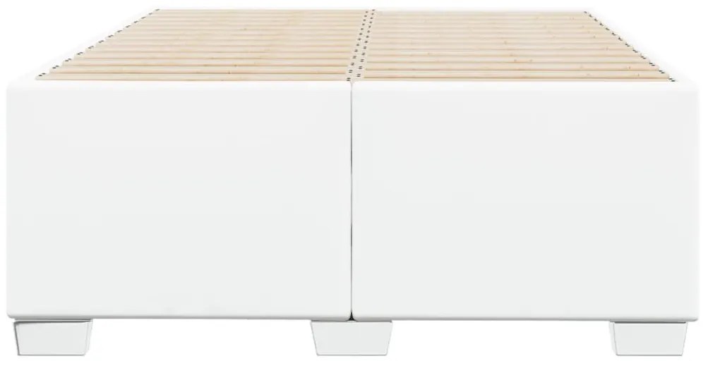 fehér műbőr ágykeret 120x200 cm