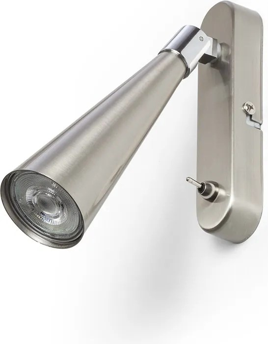 RENDL ALEXIS nástěnná matný nikl 230V LED GU10 5W