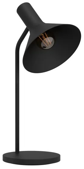 Eglo 390221 - Asztali lámpa MORESCANA 1xE27/28W/230V fekete