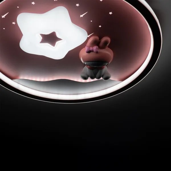 Brilagi -LED dimmelhető gyerekszobai mennyezeti lámpa UNICORN LED/68W/230V 3000-6000K+távirányító