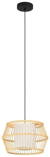 Eglo 390233 - Csillár zsinóron MONTERROSO 1xE27/40W/230V bambusz
