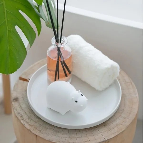 MegaLight - LED RGB Újratölthető gyermek érintős fürdőkád lámpa SWIMMY HIPPO LED/5V