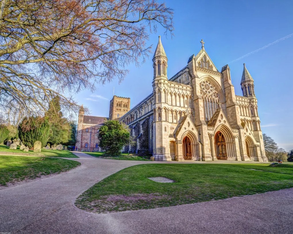 Poszter 50x40cm St Albance székesegyház, Assaf Frank