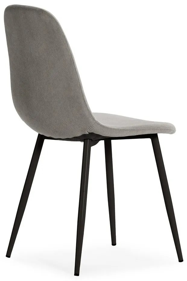 Világosszürke kárpitozott étkezőszék szett 4 db-os Minka – Marckeric