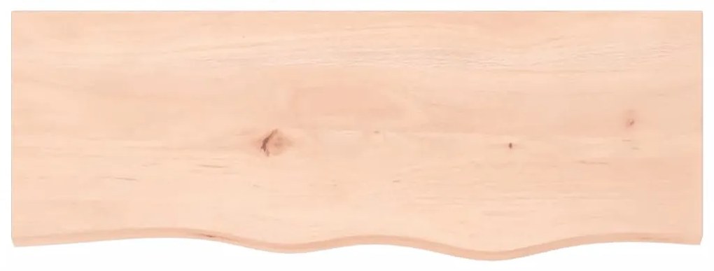 kezeletlen tömör tölgyfa fali polc 80x30x2 cm