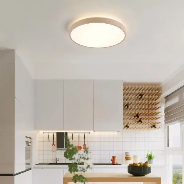 Brilagi - LED dimmelhető lámpatest GLASS POOL DOUBLE LED/48W/230V 40 cm bézs + távirányító