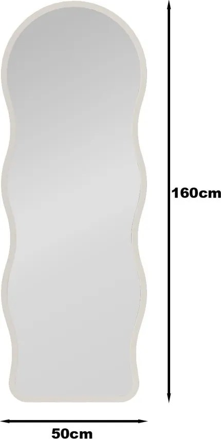 Asial tükör, fehér, 50 cm