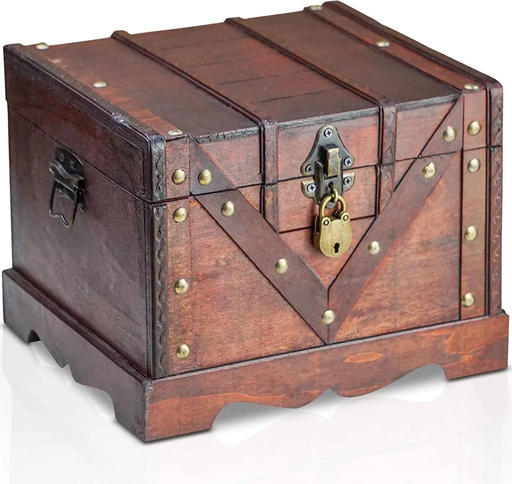 Kalóz Kincsesláda zárható díszdoboz 24 cm díszes 4l