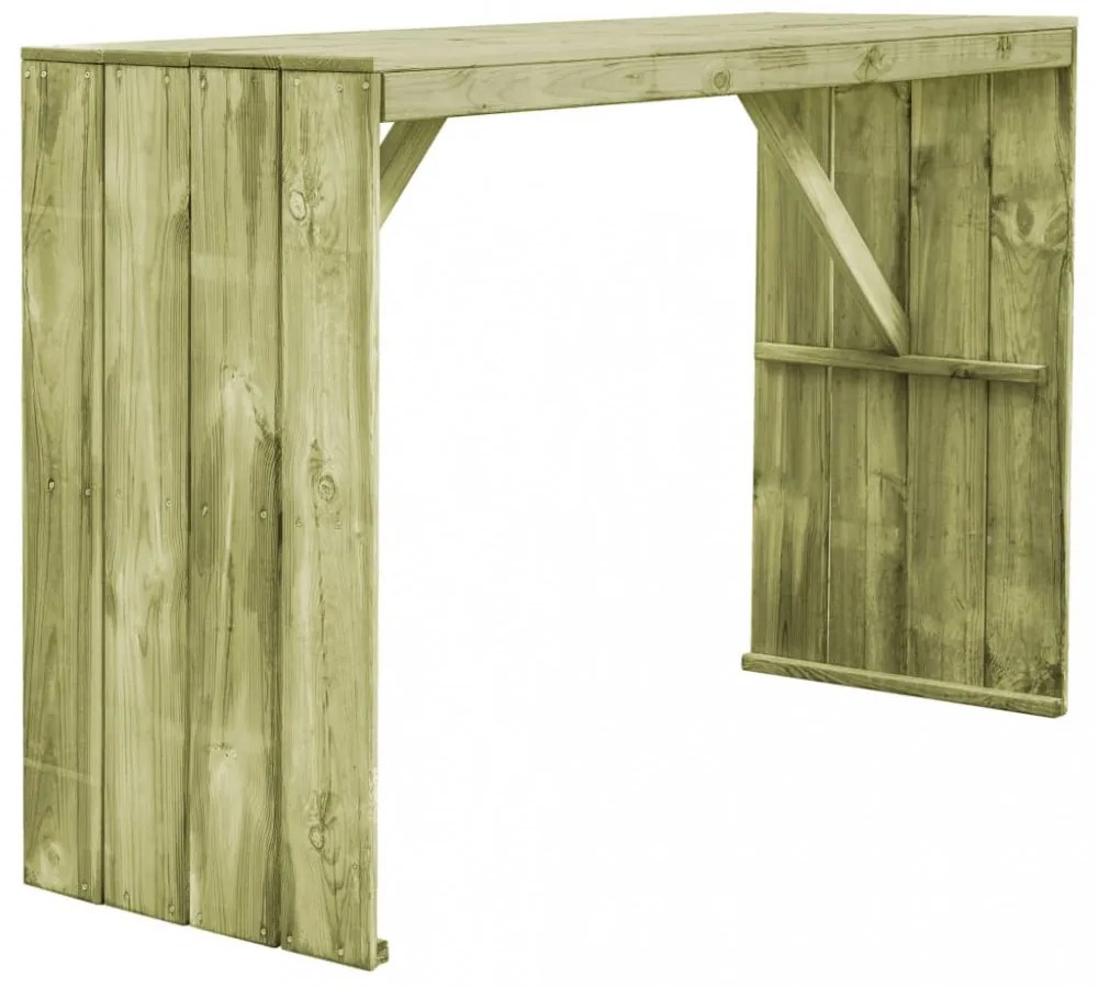 impregnált fenyőfa bárasztal 170 x 60 x 110 cm