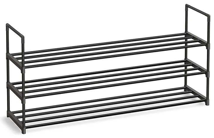 3 szintes fém cipőtartó, 116 x 30 x 55 cm