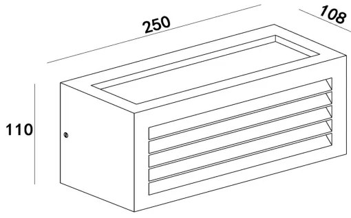 Lucide 27853/01/30 - Kültéri fali lámpa DIMO 1xE27/18W/230V