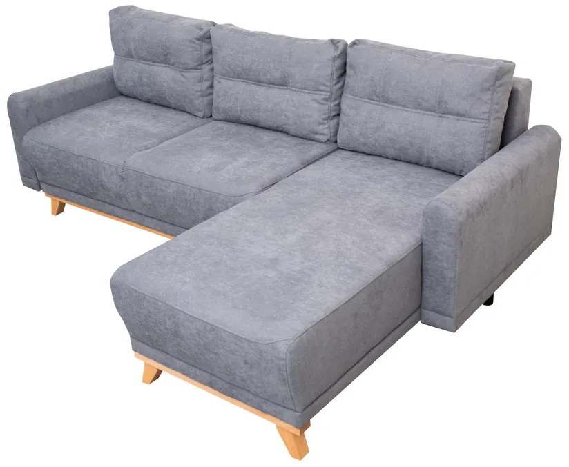 AKCIÓ világosszürke sarok ülőgarnitúra ORANGE, kétoldalas II. osztály