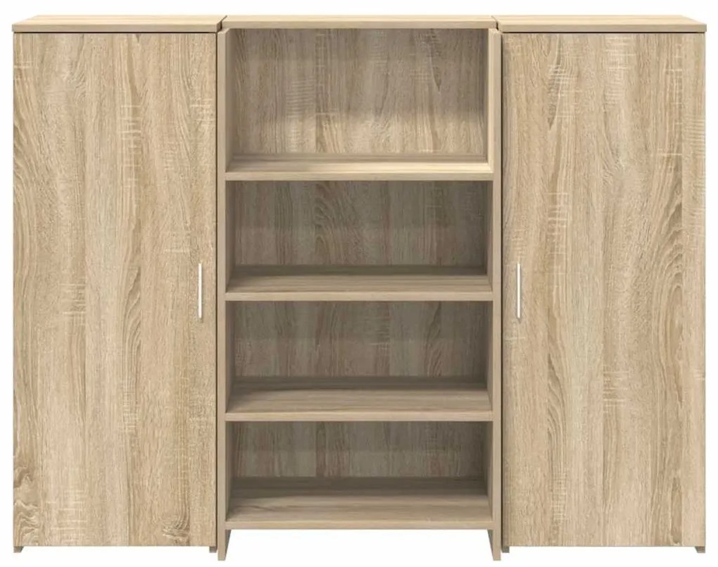 recepciós pult sonoma tölgy 135x50x103,5 cm szerelt fa