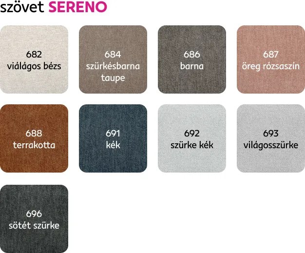 Ülőgarnitúra, sötétszürke Sereno szövet, SEGORIA LUX