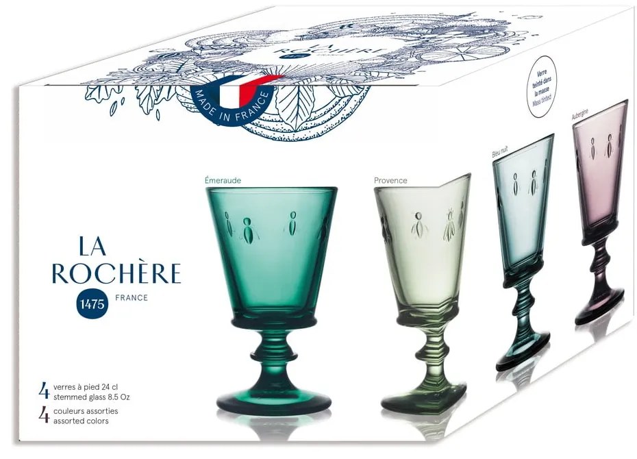 Borospohár szett 4 db-os 230 ml Abeille – La Rochére