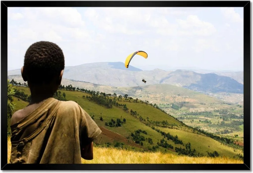 Poszterek keretben 60x40 Ejtőernyős repülés