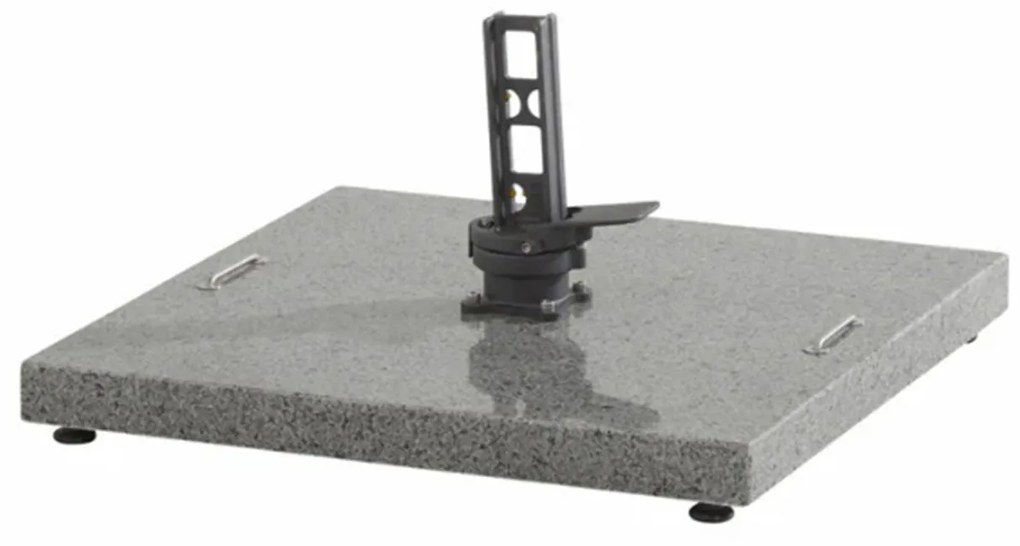 Horizon Premium slnečník 300x300 cm sivohnedý + záťaž a ochr. plachta