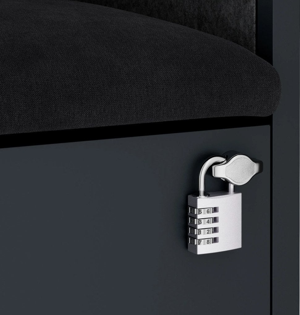 Sally 600mm korpus Antracytowy - siedzisko Ciemnoszary