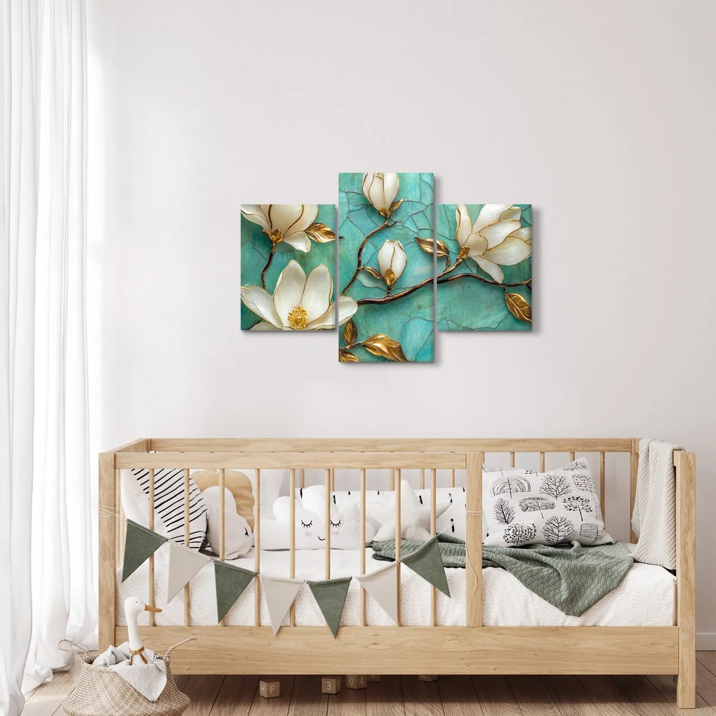 Kép - 3D magnóliák (90x60 cm)