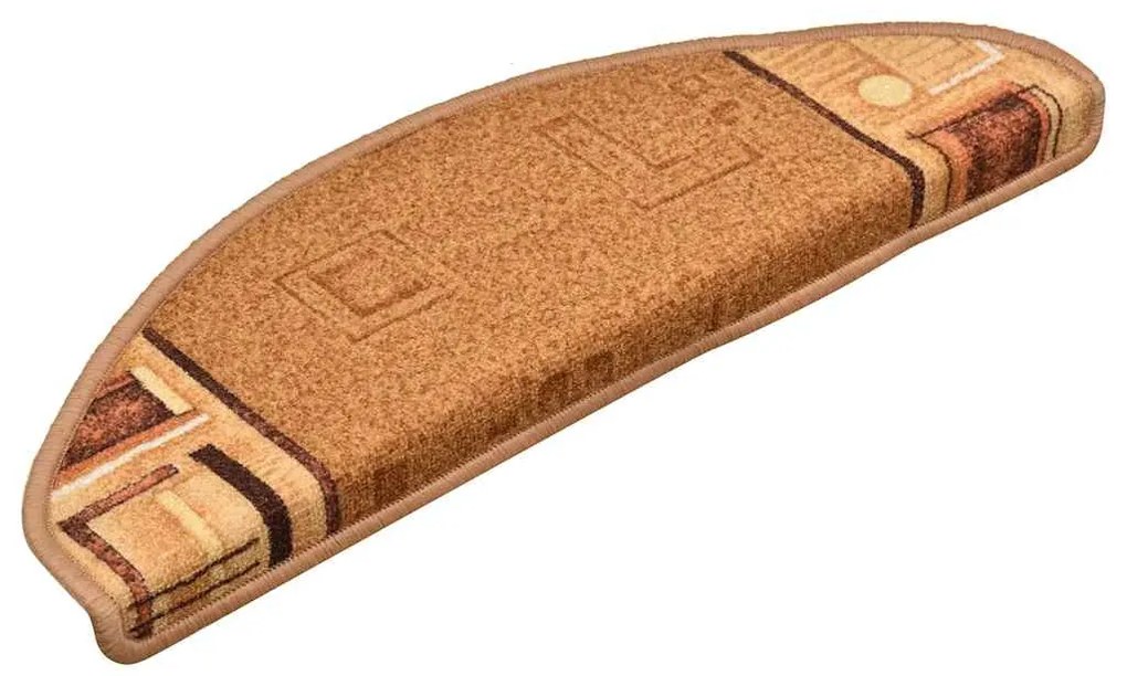 5 db bézs öntapadó lépcsőszőnyeg 65x21x4 cm