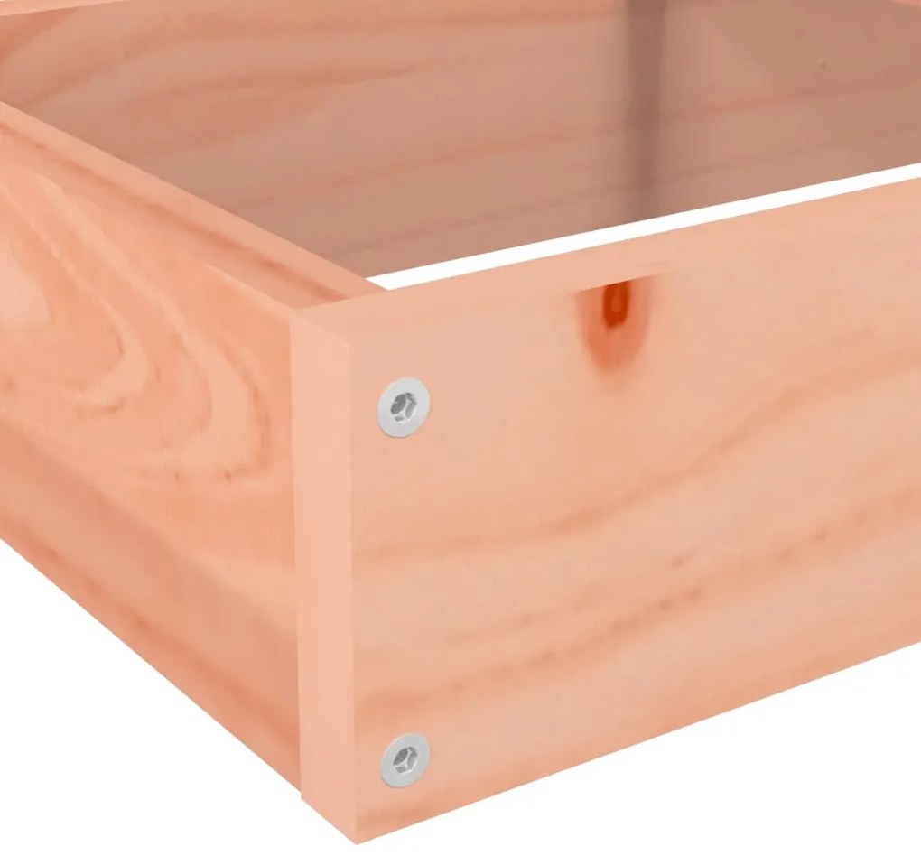 4-szintes kerti virágláda tömör Douglas fából, 106 x 104,5 x 36 cm