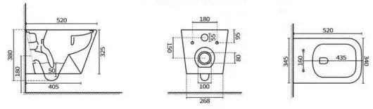 Roya Tina 82W falba építhető WC tartály szett