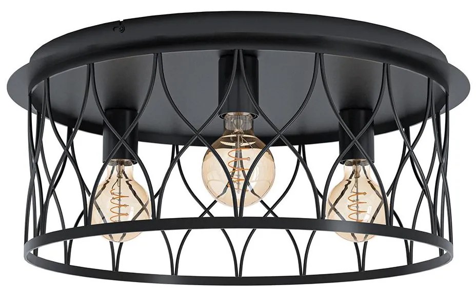 Eglo 43553 - Felületre szerelhető csillár GILTSPUR 3xE27/40W/230V