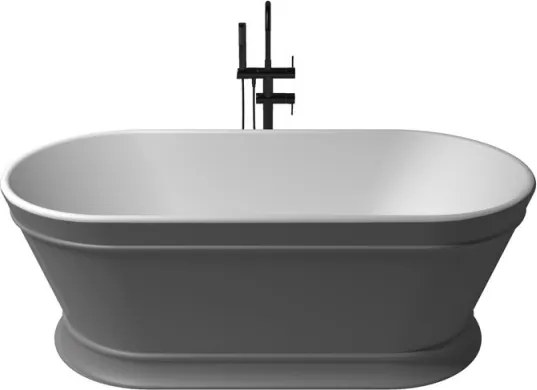 Heritage szabadonálló kád_80x170_Plata Metallic/Blanco Mate