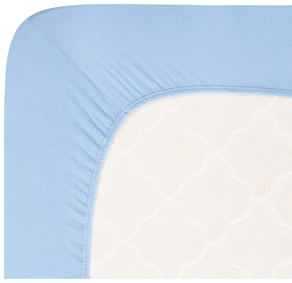 Kék gumis jersey lepedő 160x200 cm Boxspring – Andrea Simone