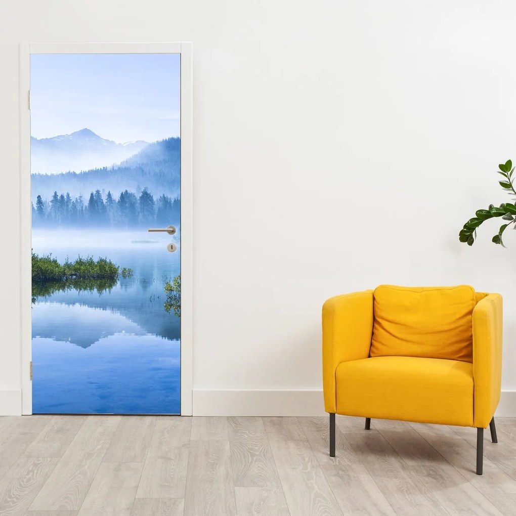 Fotótapéta ajtóra - Hegyi tó (95x205cm)