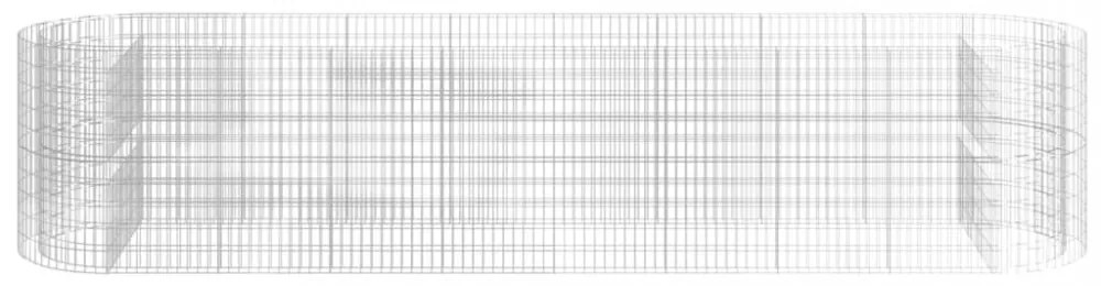 horganyzott vas gabion magaságyás 500x100x100 cm